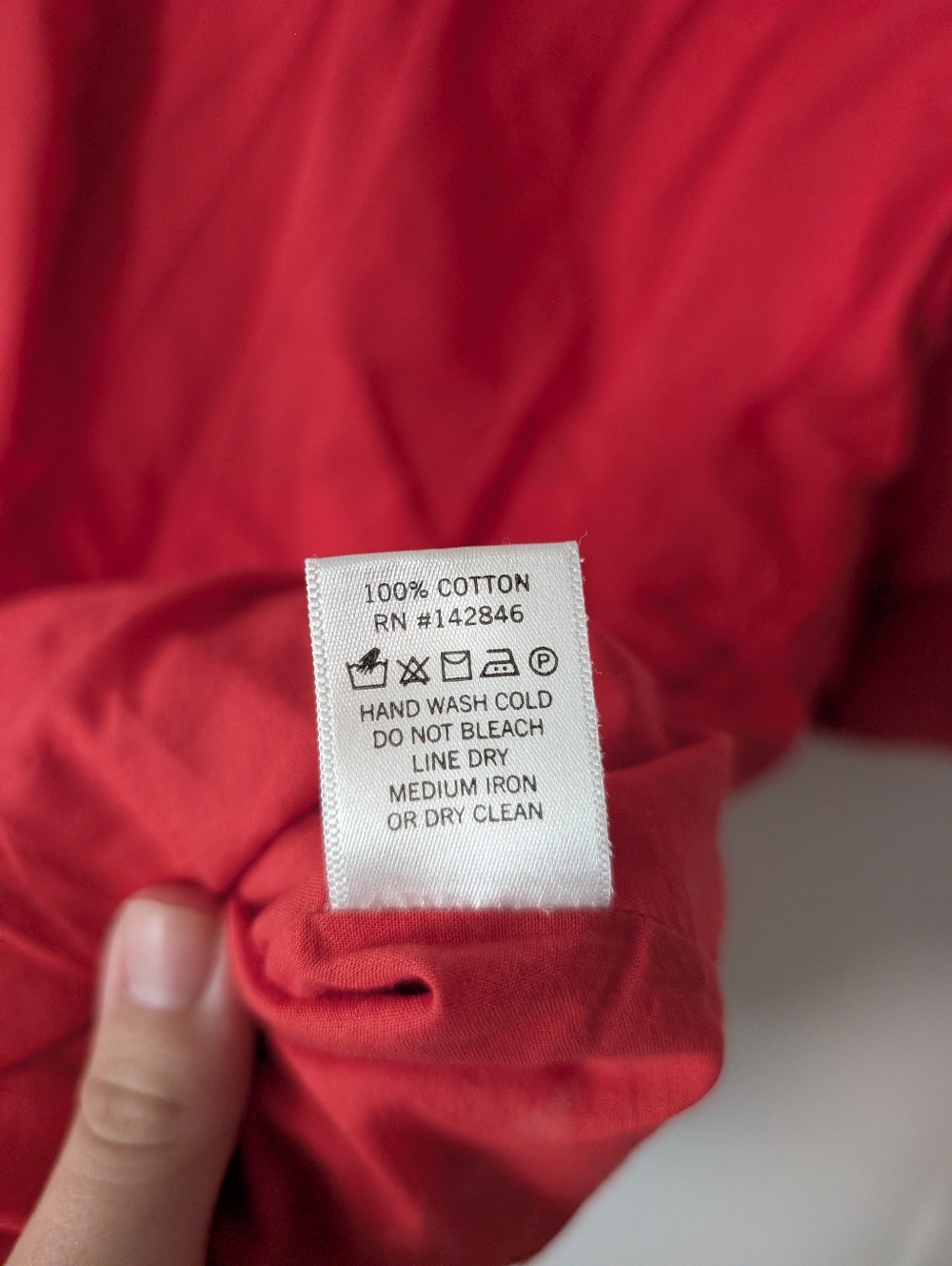 Rhode‎ Pia Mini Chili Red Cotton Dress Women's Size Small - Picture 7 of 11